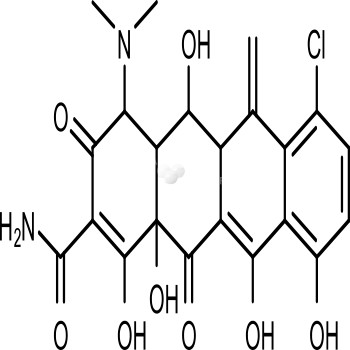 Meclocycline sulfosalicylate salt