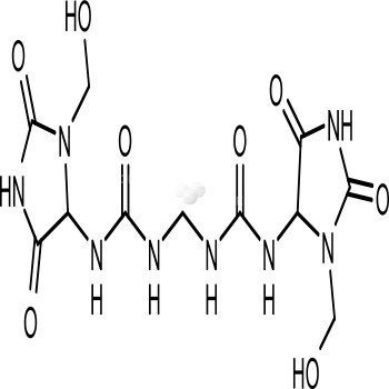 N,N-methylenebis N'-1-(hydroxymethyl)-2,5-dioxo-4-imidazolidinyl urea