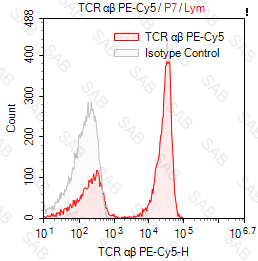 PE-Cy5 anti-human TCR α/β